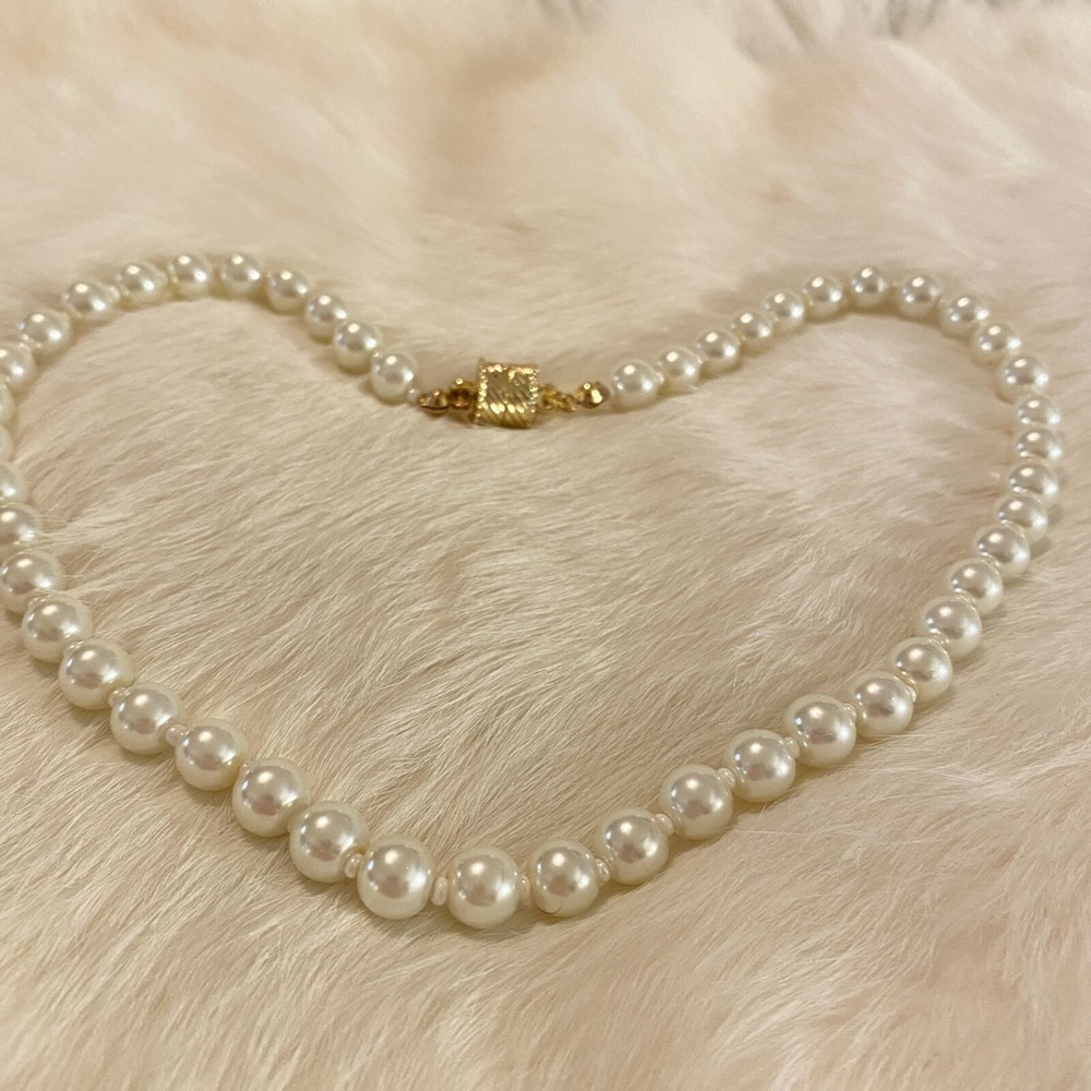 Vtg Regency Formal Glass Bead Necklace‎ Bracelet Rockabilly Retro Romantic 6504 - Picture 6 of 9